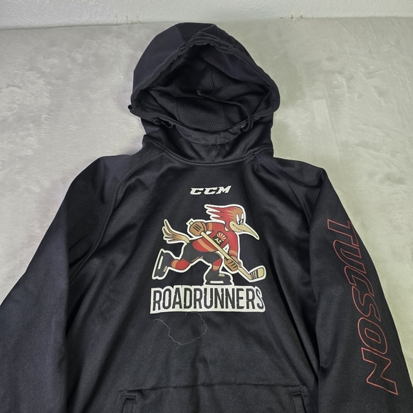 CCM Tucson Roadrunners Hoodie Black Sz Med - Picture 3 of 9